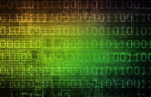 Binary technology 스톡 일러스트