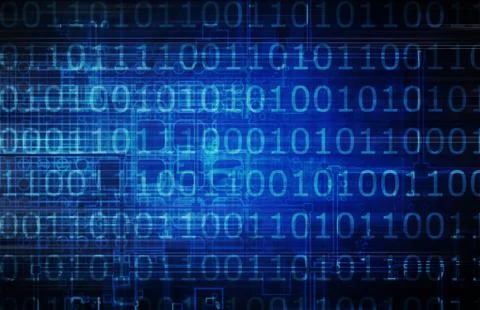 Binary technology Illustrazione stock