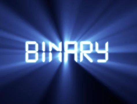 Binary technology Illustrazione stock