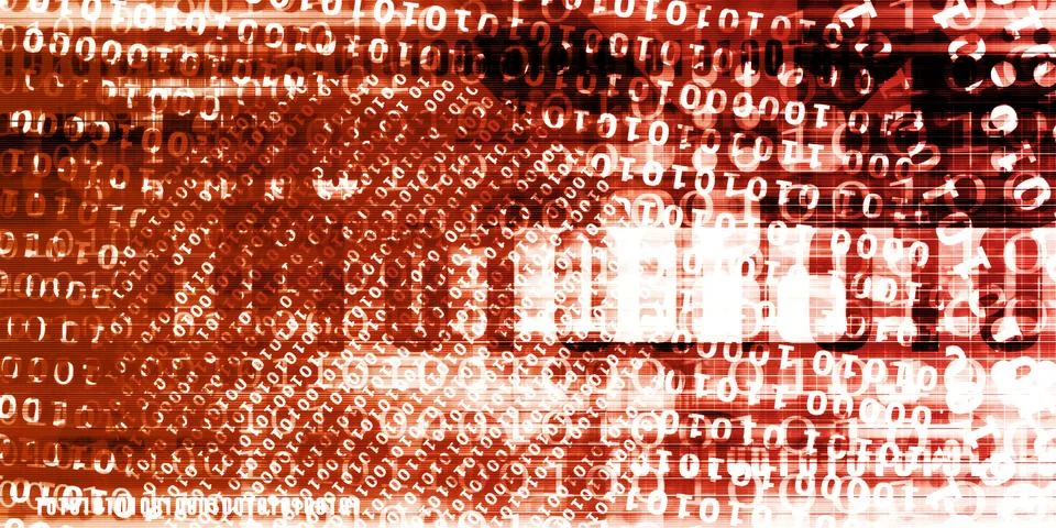 Binary Technology Illustrazione stock