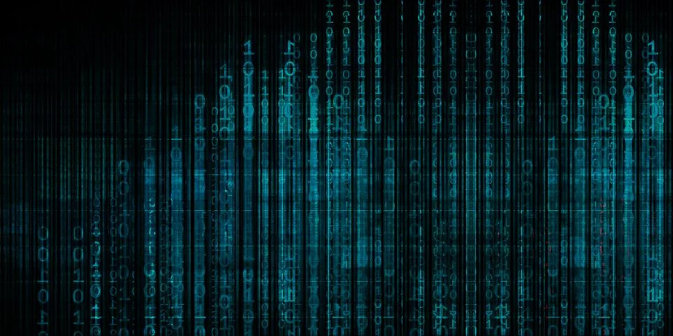 Binary Technology Illustrazione stock