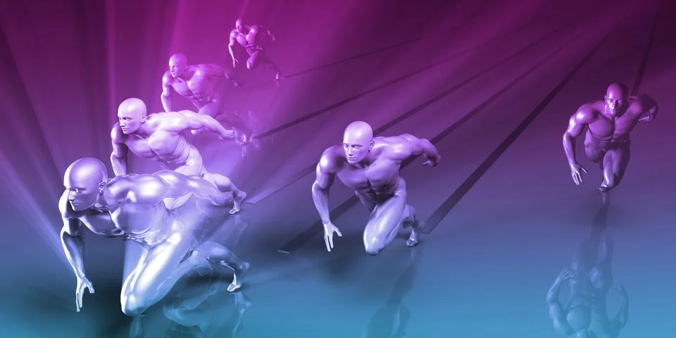 Binary Technology Stream Stock Illustration