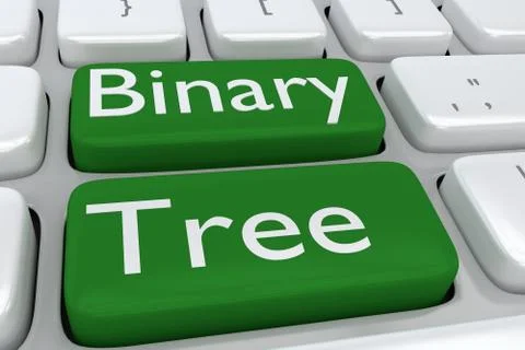 Binary Tree concept Stockillustratie