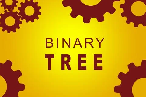 Binary Tree concept Illustrazione stock