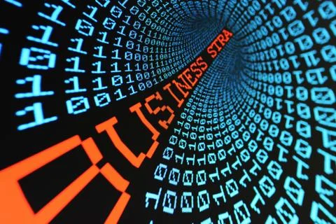 Binary tunnel business 库存照片