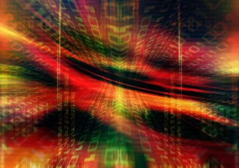 Binary tunnel Stockillustratie