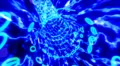Binary tunnel wormhole flight through space fibre fiber optic vivid blue HD Footage