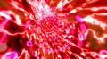 Binary tunnel wormhole flight through space warp speed dimension red pink HD Footage
