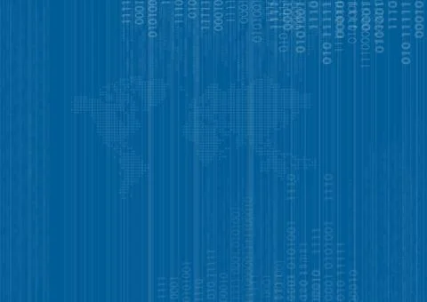 Binary vector background Stock Illustration