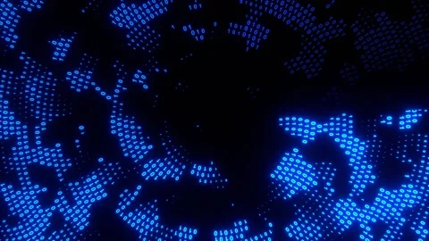 Binary Vortex Swirling Data Stream in Motion Loop Animated Stock Footage 316152370