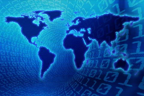 Binary world Stockillustratie