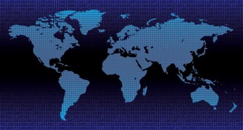 Binary world Stockillustratie