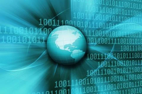 Binary world Stockillustratie