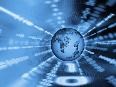 Binary world 库存照片