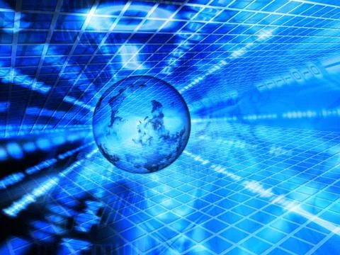 Binary world Stock Photos