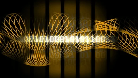 Binary yellow background Stock-Footage 96279535