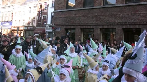 Binche carnival Stock-Footage 7902694
