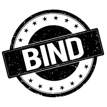 BIND stamp sign black. Stock Illustration