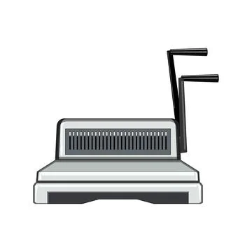 Binder binding machine cartoon vector illustration イラスト素材