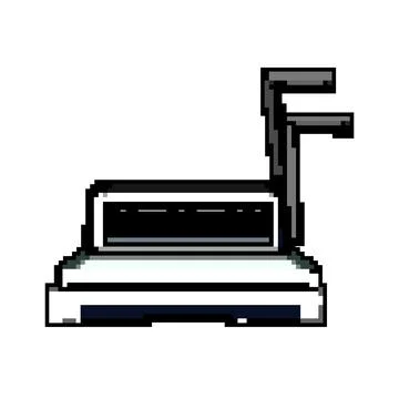 Binder binding machine game pixel art vector illustration イラスト素材