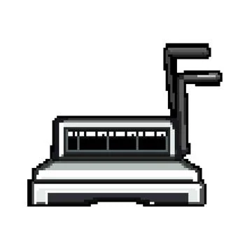 Binder binding machine pixel art vector illustration イラスト素材