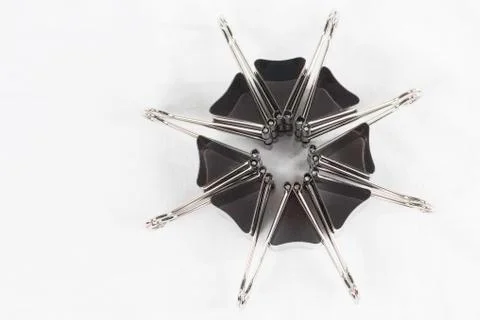 Binder clip circle 2 Stock Photos