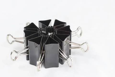 Binder clip circle 3 Foto stock