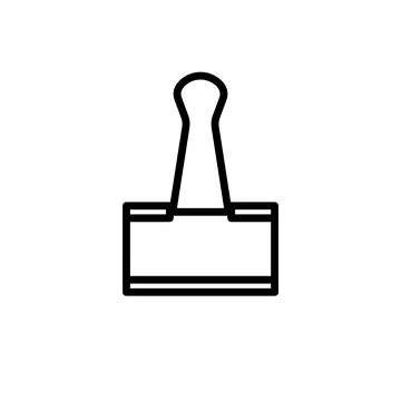 Binder clip icon Stock Illustration