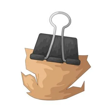 Binder Clip illustration 库存插图