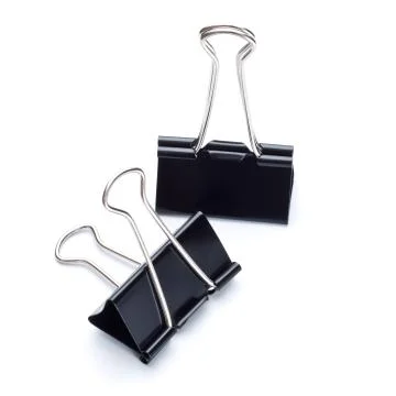 Binder clips Stock-Fotos