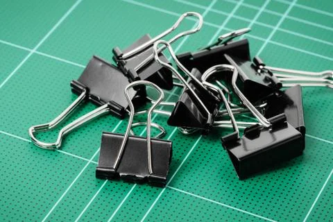 Binder clips Foto stock