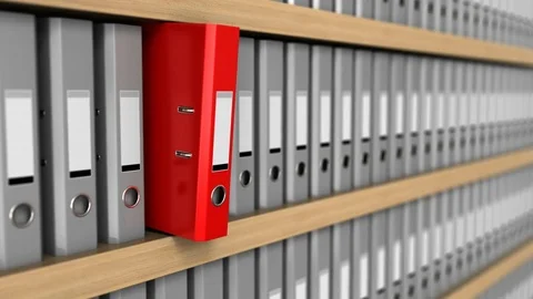 Binder folder searching 库存影片 76296676