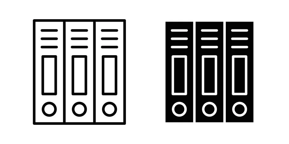 Binder icon concept. best for web design Stock Illustration