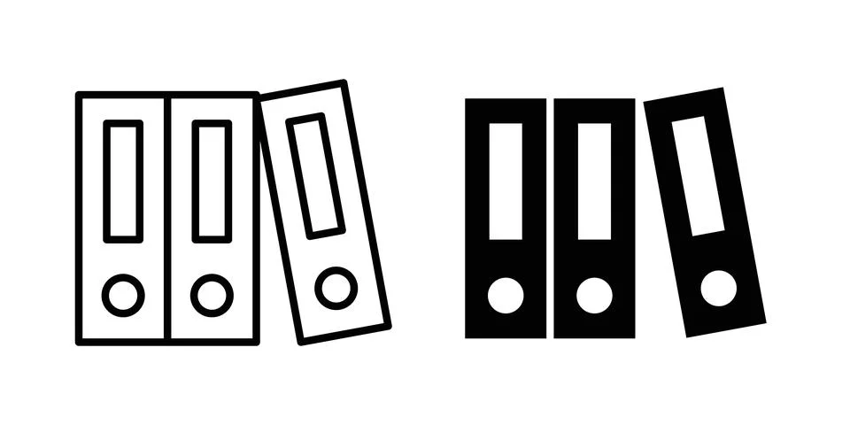 Binder icon graphic design. web icons vectors Stock Illustration
