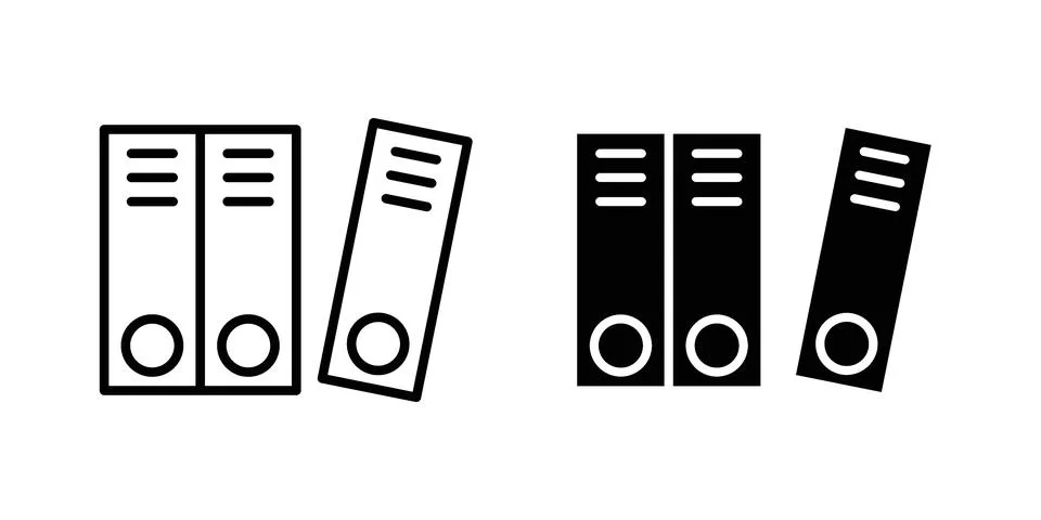 Binder icon Illustration Eps10 for web or app Stock Illustration