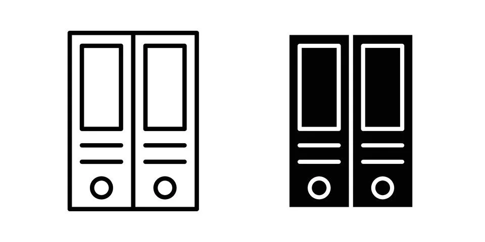 Binder icon illustration vector, icon set for apps Stock Illustration