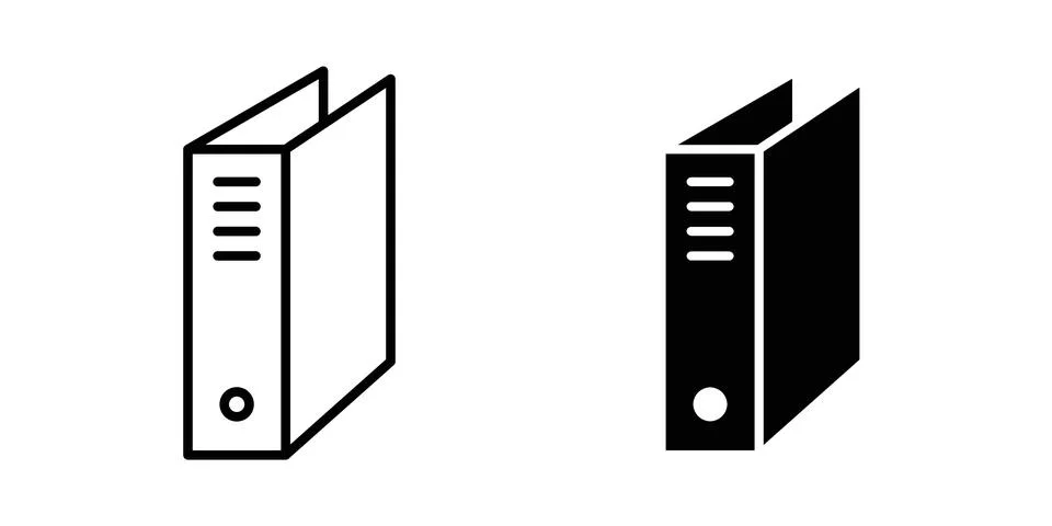 Binder icon or illustration vector symbols Stock Illustration