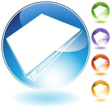 Binder icon set Stock Illustration