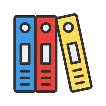 Binder icon vector image. Stock Illustration