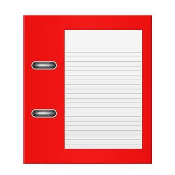 Binder Stock Illustration