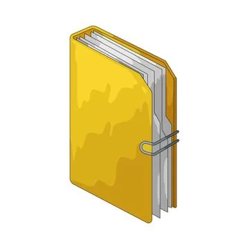 Binder illustration Illustrazione stock