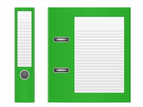 Binder set Stock Illustration