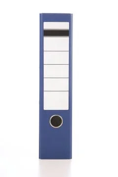 Binder on white background - studio shot Stock Photos