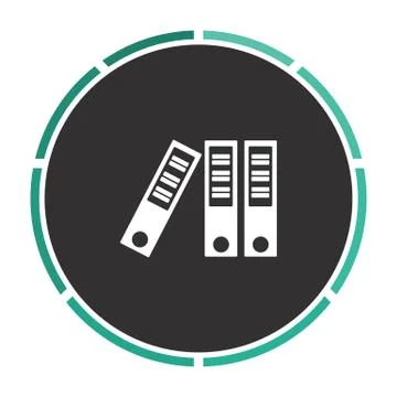 Binders computer symbol Illustrazione stock