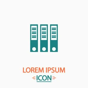 Binders computer symbol Stock-Illustration