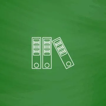 Binders computer symbol Illustrazione stock