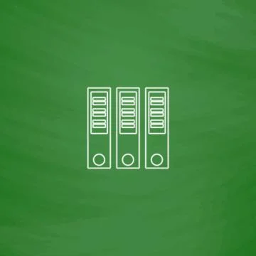 Binders computer symbol Stock-Illustration