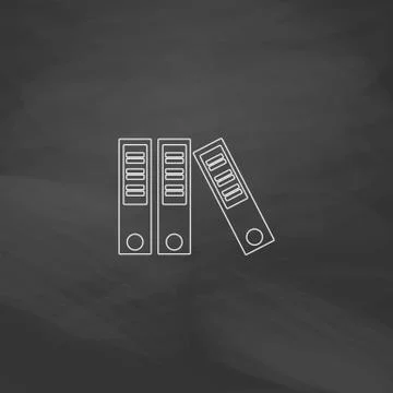Binders computer symbol 스톡 일러스트