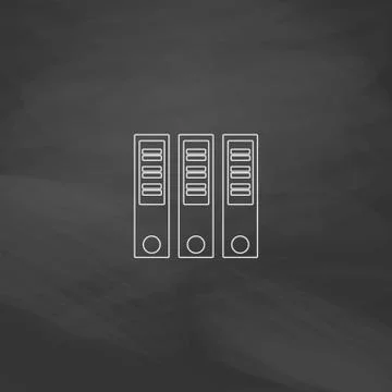 Binders computer symbol Stock-Illustration