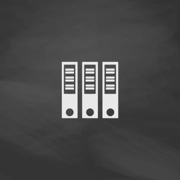 Binders computer symbol Stock-Illustration